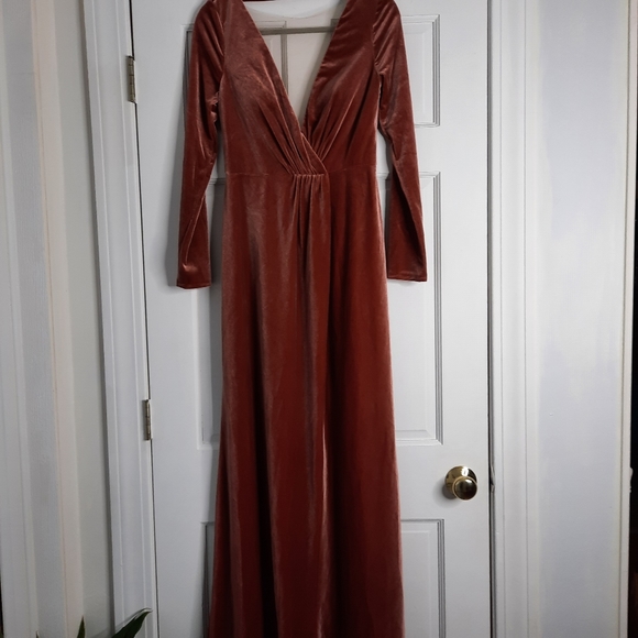New Jenny Yoo Logan Velvet Dress/Gown Formal - Picture 2 of 11